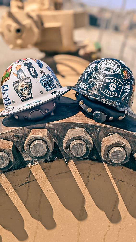 Leather Hard Hat Band - Black