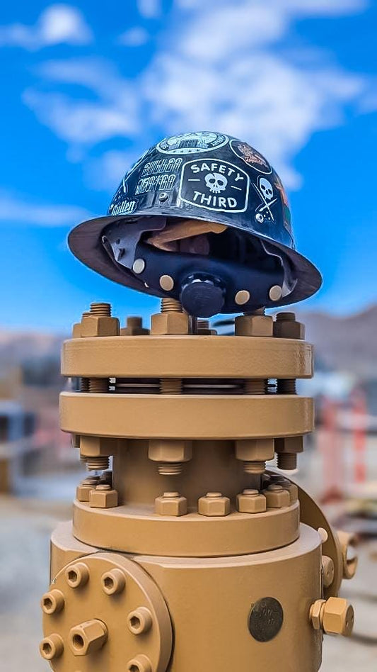 Leather Hard Hat Band - Black