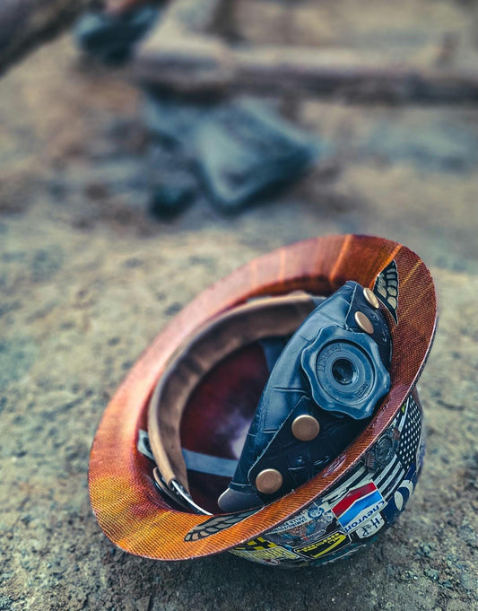 Black Gator Skin - Construction Hard Hat Liner