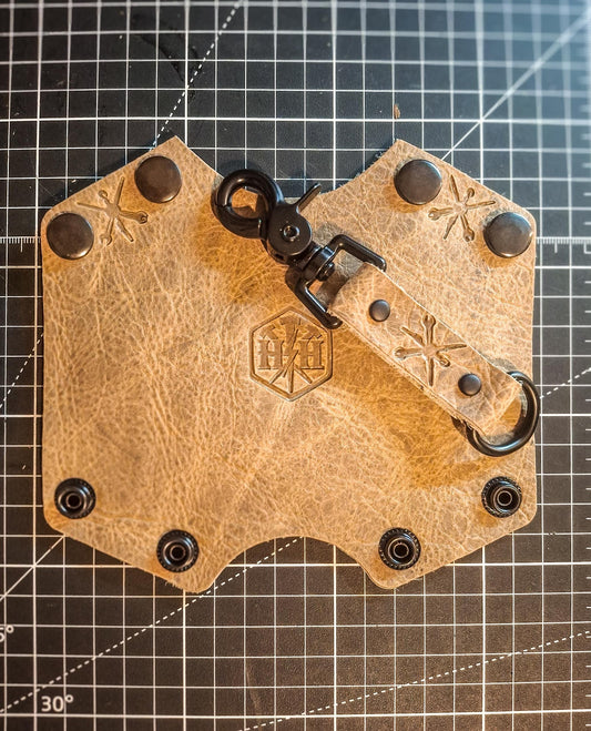 2 Piece LIMITED EDITION Set – Aged Sandstone Back Band + Keychain