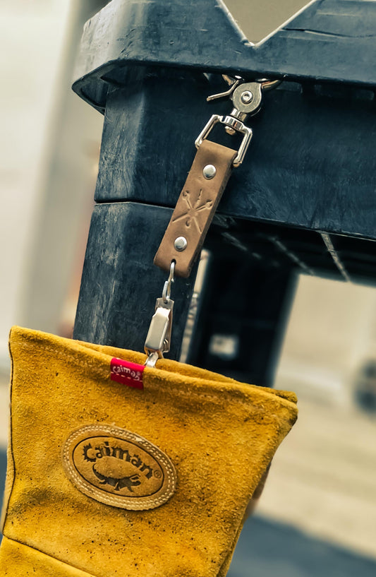 Leather Keychain Glove Clip
