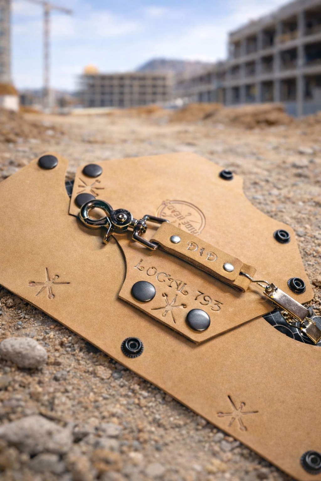 3-Piece Set: Front, Back, Glove Clip - Tan