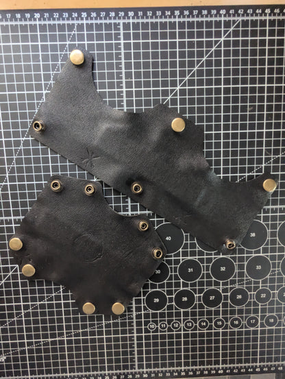 2-Piece Set: NEW Black Pebble Front + Back Band