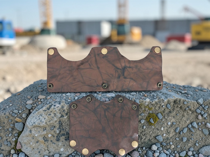 2-Piece Set: NEW Vintage Brown Front + Back Band