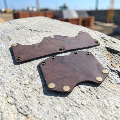 2-Piece Set: NEW Vintage Brown Front + Back Band
