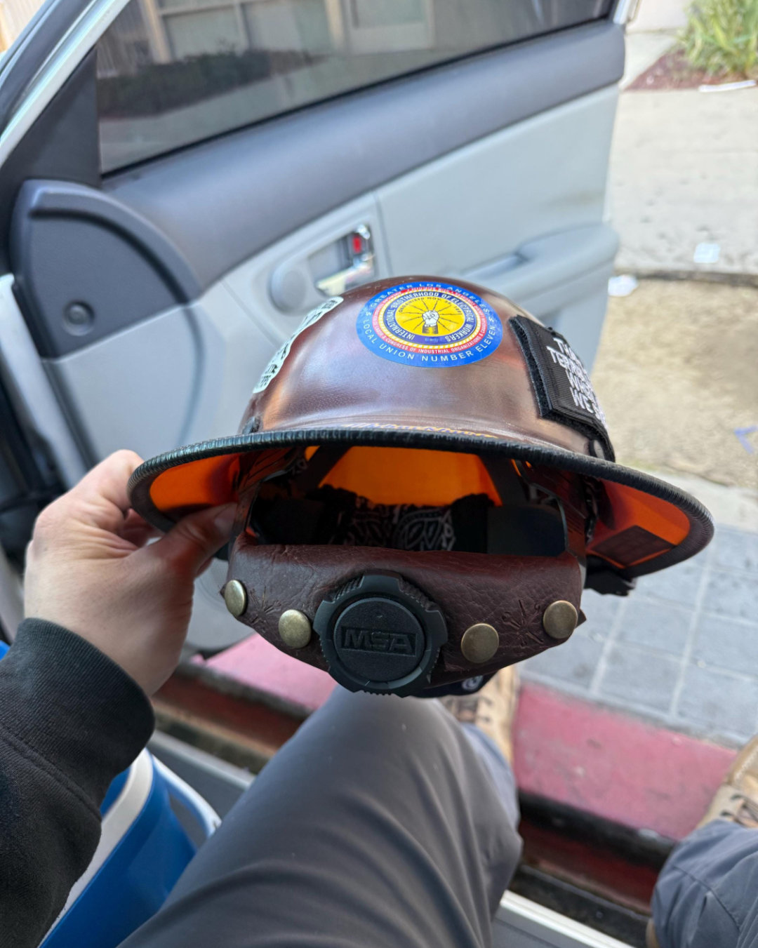 Leather Hard Hat Band